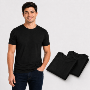 Kit 3 Camisetas Masculinas Básicas Slim 100% Algodão