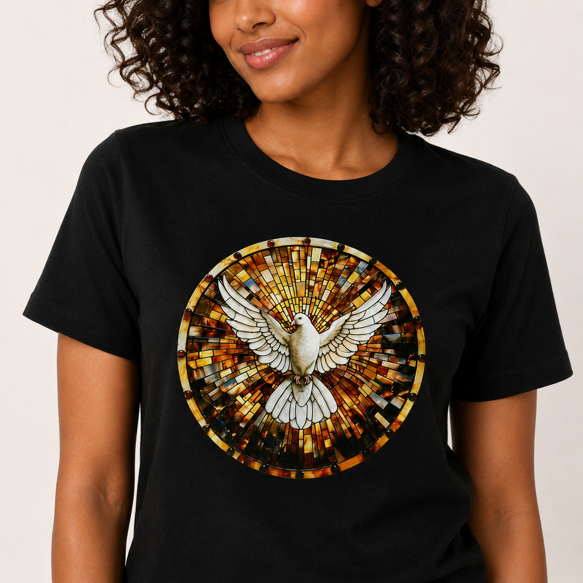 camiseta-espirito-santo-preta-close-estampa