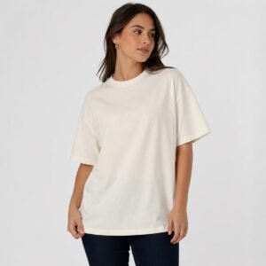 Camiseta Oversized Feminina Lisa 100% Algodao Menegotti