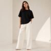 Camiseta Oversized Feminina Lisa 100% Algodao Menegotti Camiseta Oversized Feminina Lisa 100% Algodao Menegotti