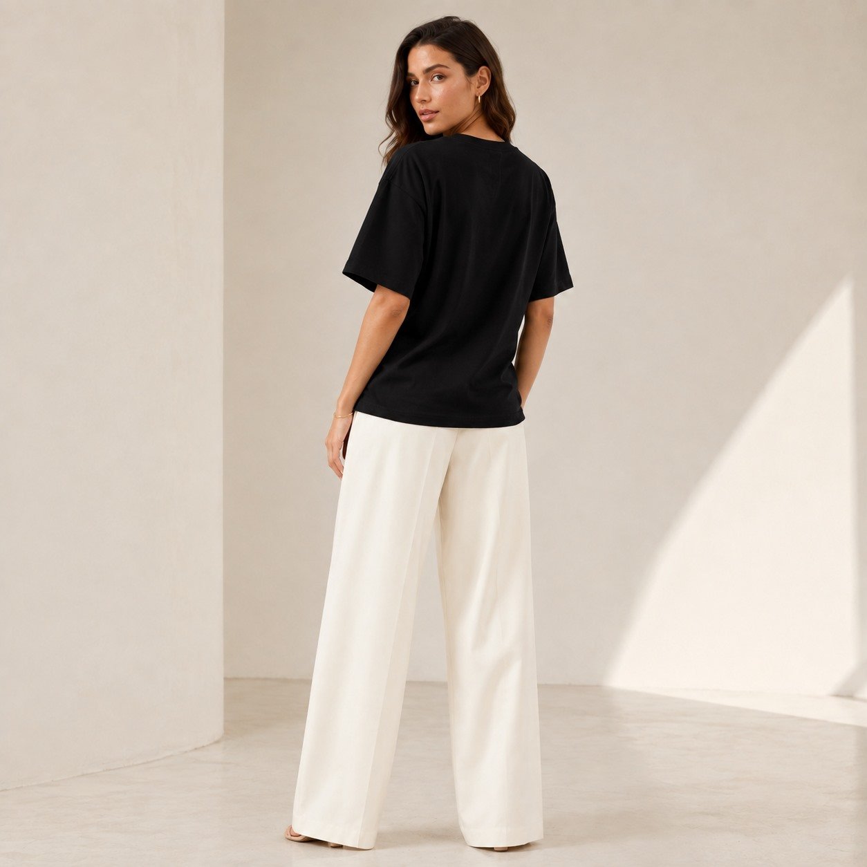 Camiseta Oversized Feminina Lisa 100% Algodao Menegotti Camiseta Oversized Feminina Lisa 100% Algodao Menegotti
