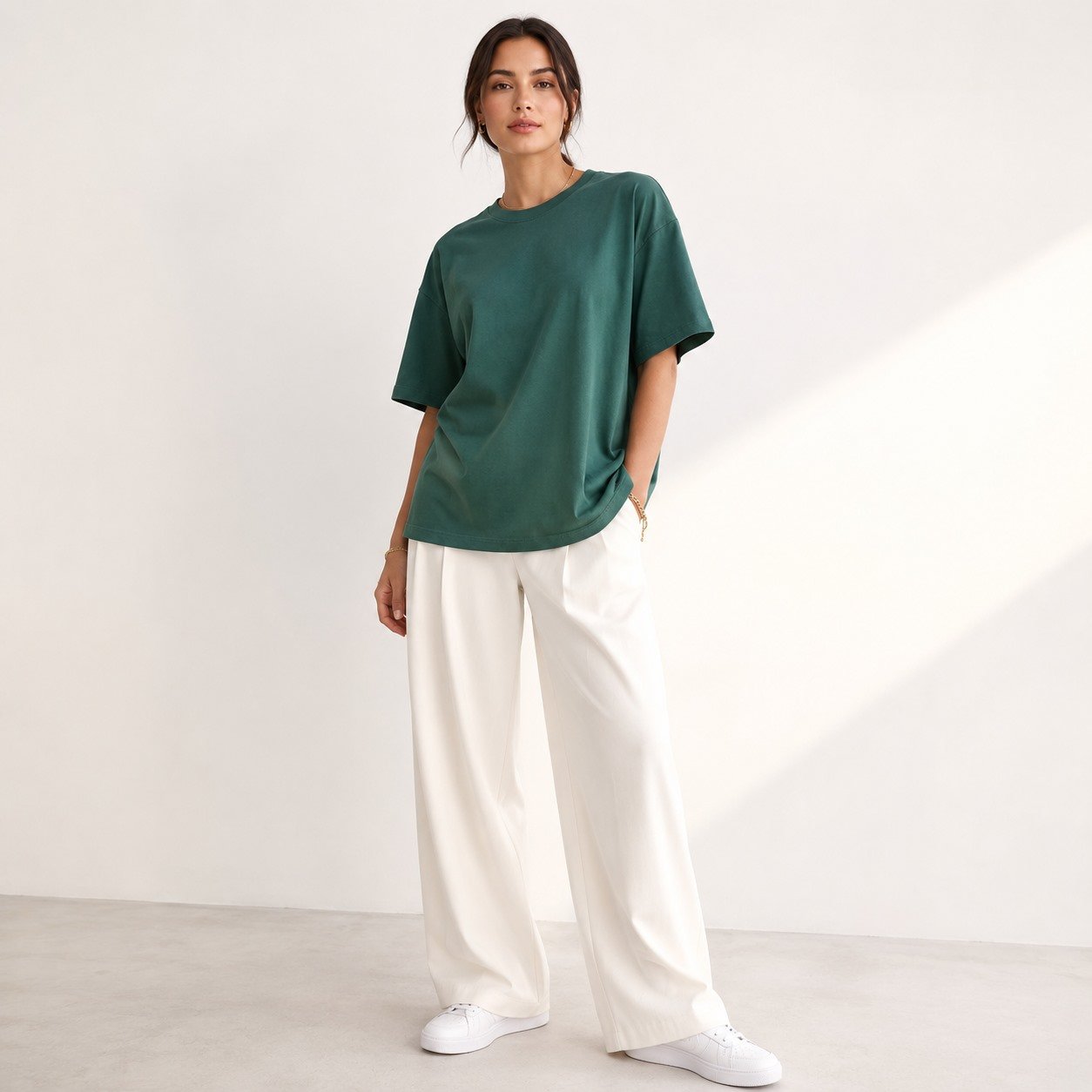 Camiseta Oversized Feminina Lisa 100% Algodao Menegotti Camiseta Oversized Feminina Lisa 100% Algodao Menegotti