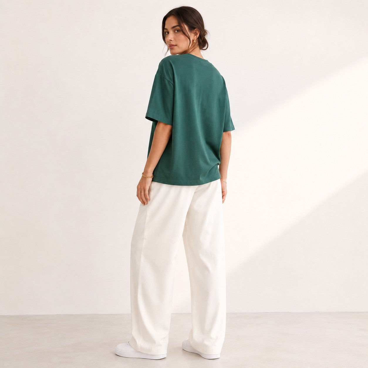 Camiseta Oversized Feminina Lisa 100% Algodao Menegotti Camiseta Oversized Feminina Lisa 100% Algodao Menegotti