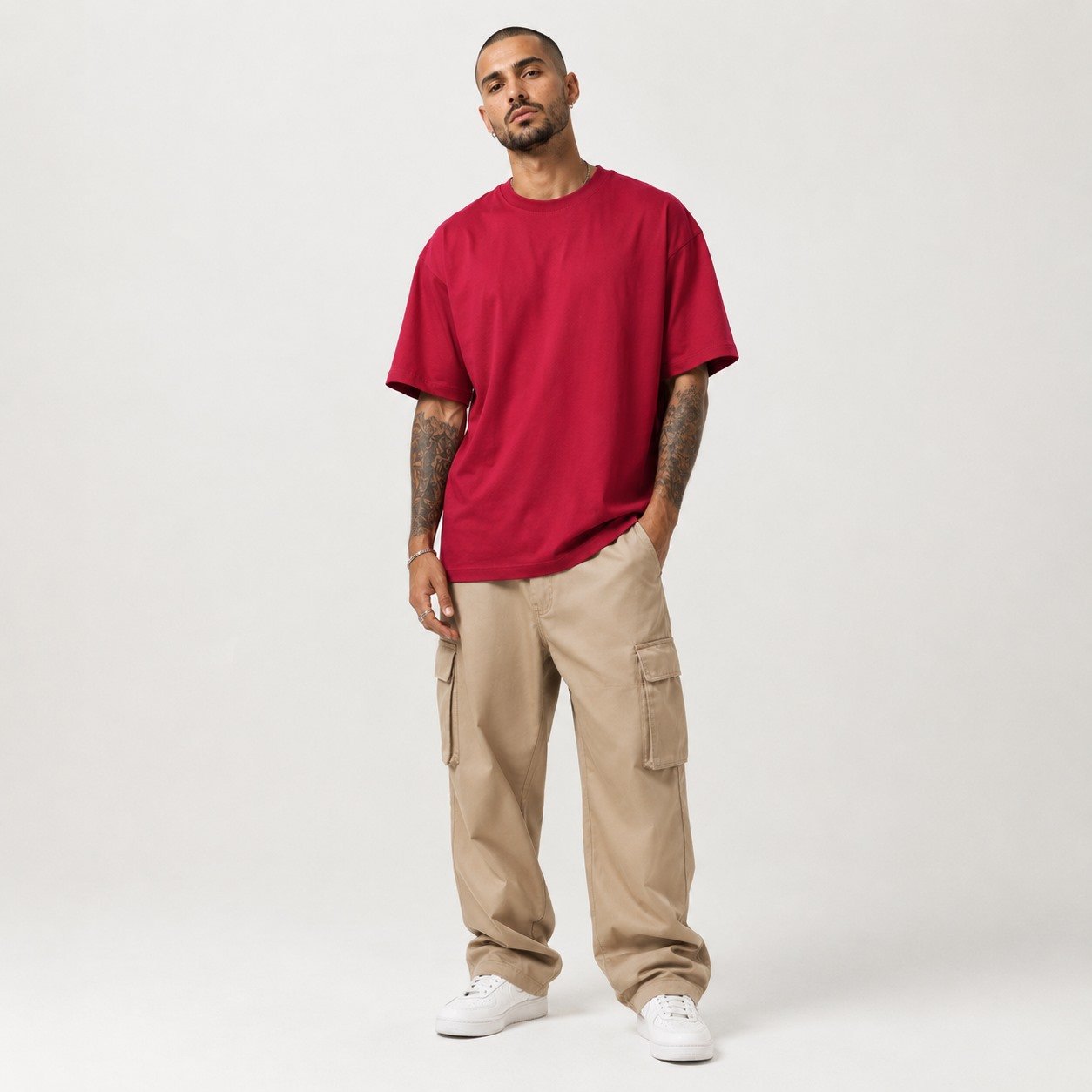 camiseta-oversized-masculina-vermelho-escuro-05-modelo-frente-alternativa